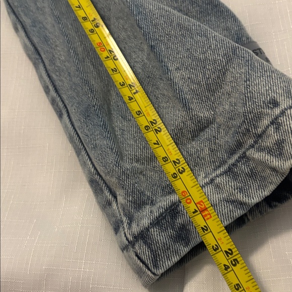 VTG Levi's Denim Blazer SZ L tailored denim jacket structured light wash casual - Picture 8 of 11